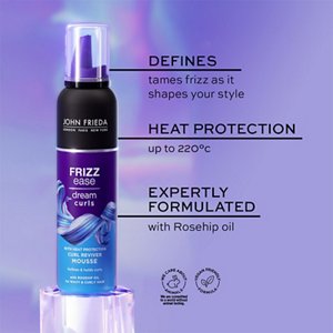 John Frieda Frizz Ease Dream Curls Curl Reviver Mousse features 