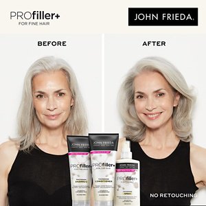 profiller+ john frieda fine thinning hair before & after