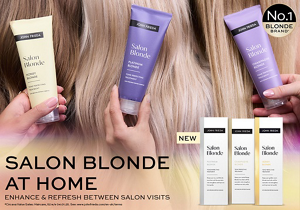 Set of three John Frieda blonde toners for platinum, champagne and honey blonde hair