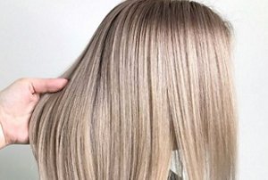 Expertly-highlighted blonde sombre hair