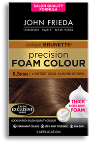 John Frieda Lightest Cool Almond Brown hair dye