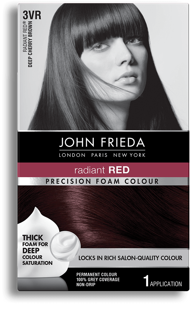 Cherry Brown Hair Color 3vr John Frieda Precision Foam Colour 3vr Radiant Red Deep Cherry Brown