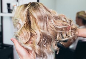 Balayage on blonde hair