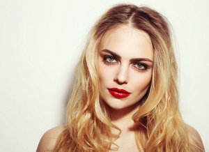 Blonde hair with golden highlights