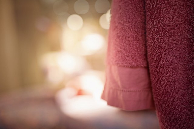 Soft pink towels