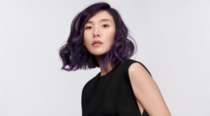 short pink wayy hair style 