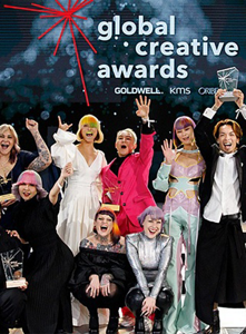 Kao Salon Creative Award 2023 Gewinner auf der Bühne