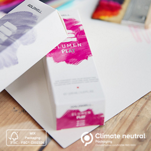 Two Goldwell products with sustainable packaging