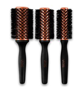 VOCOSTE Haarbürste Mit 9 Reihen – Entwirrt Sanft, Für Alle Haartypen, In Schwarz/Rot, 22,2 Cm